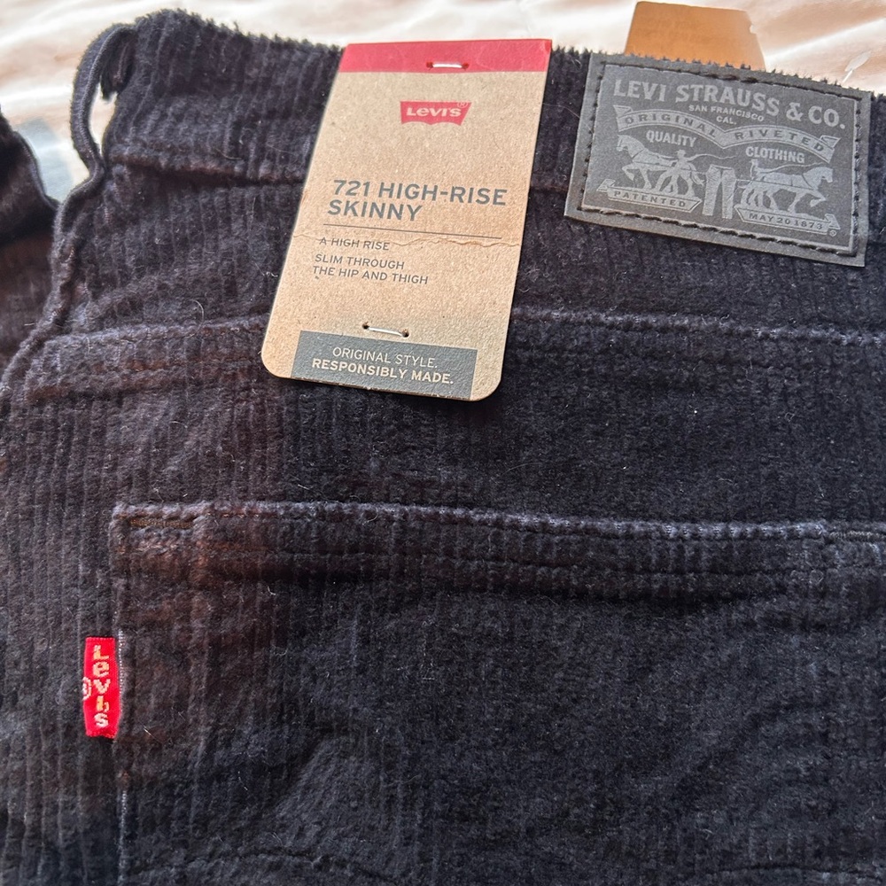 Levi's Black  Corduroy Jeans